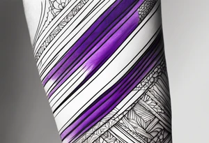 lines around wrist, abstract, black and purple, covered from wrist to forearm, fully covered, no borders, blackwork, no people tattoo idea