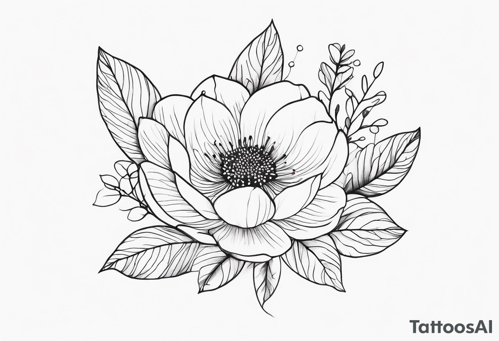 simple nature/floral tattoo for arm tattoo idea