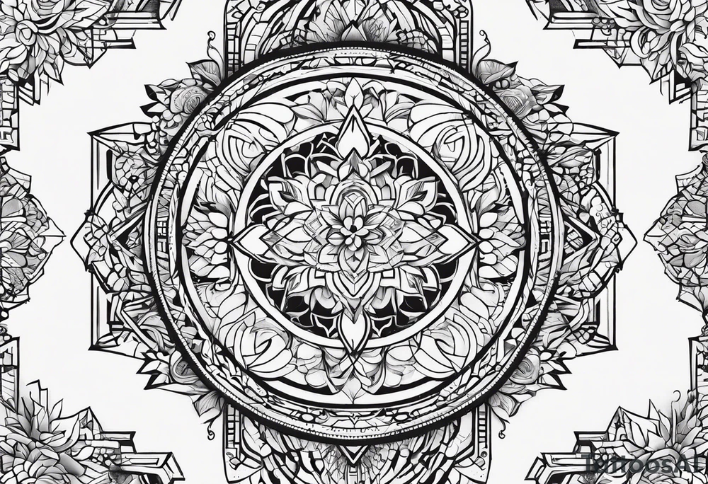 simple symbol designs small geometric tattoo idea