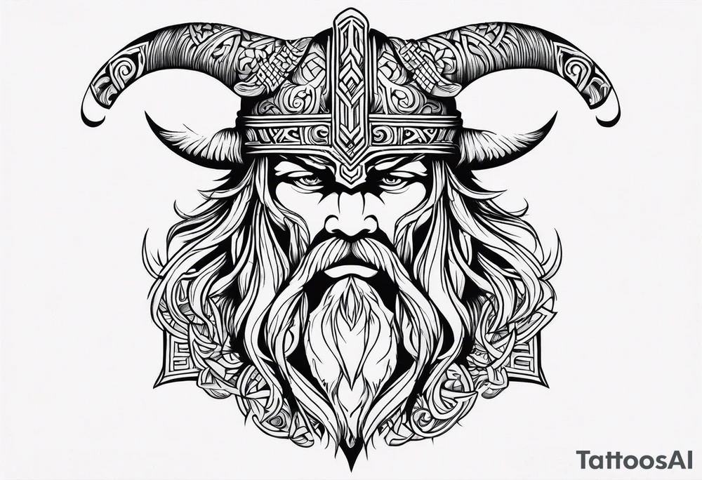 Viking neck peice tattoo idea