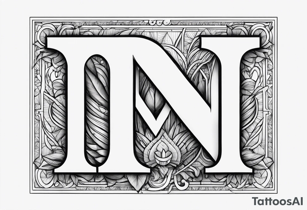 Create a Fine Line tattoo made out of three letter M’s and very pretty tattoo idea