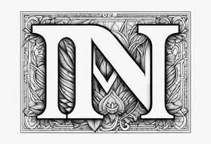 Create a Fine Line tattoo made out of three letter M’s and very pretty tattoo idea