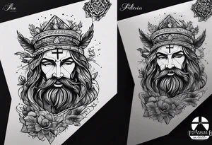 Tatuar a palavra resiliência com referência à passagem bíblica Isaías 53 que fala da resiliência de Cristo tattoo idea