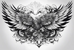 Full back tattoo wings tattoo idea
