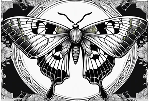 Lunar moth tattoo idea