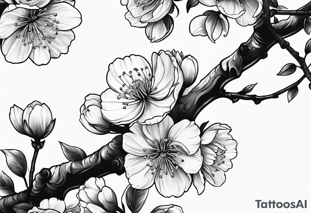 Cherry blossom for back tattoo tattoo idea