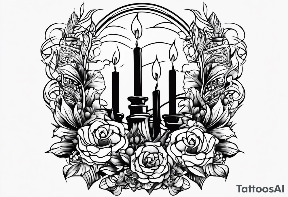 Candle in the wind tattoo idea