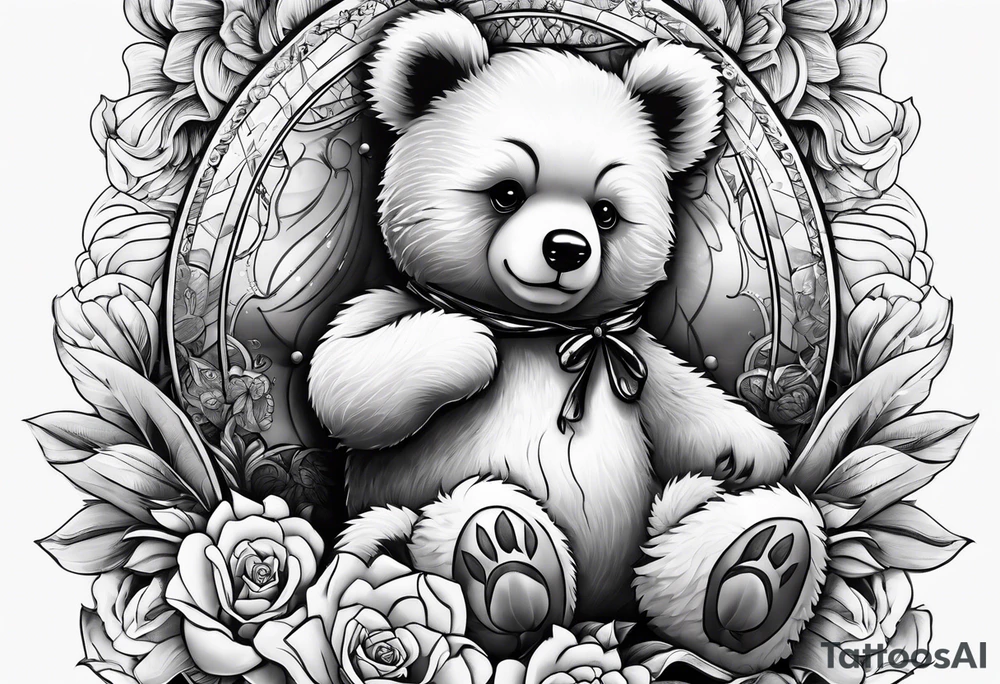yakuza tattoo teddy bear tattoo idea