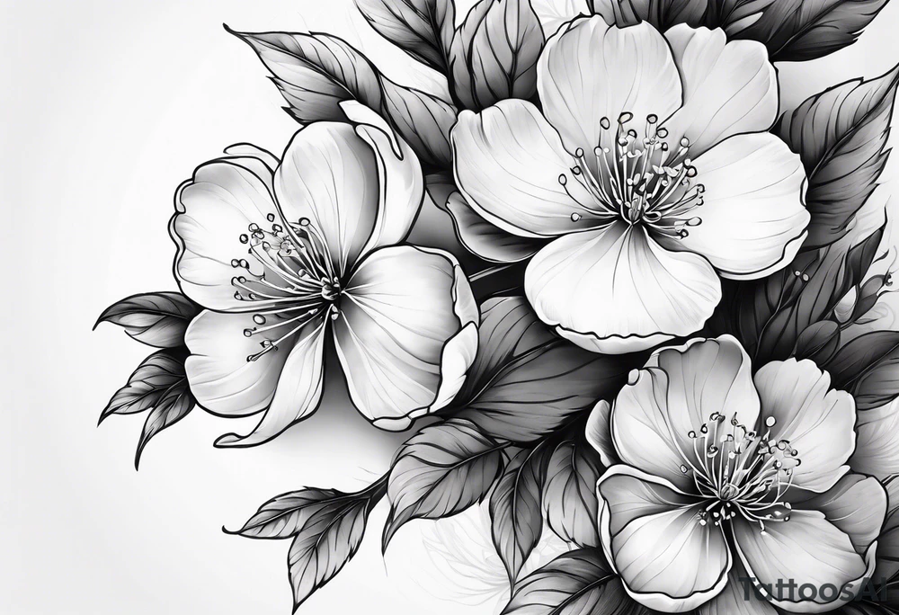 cherry blossom tattoo idea
