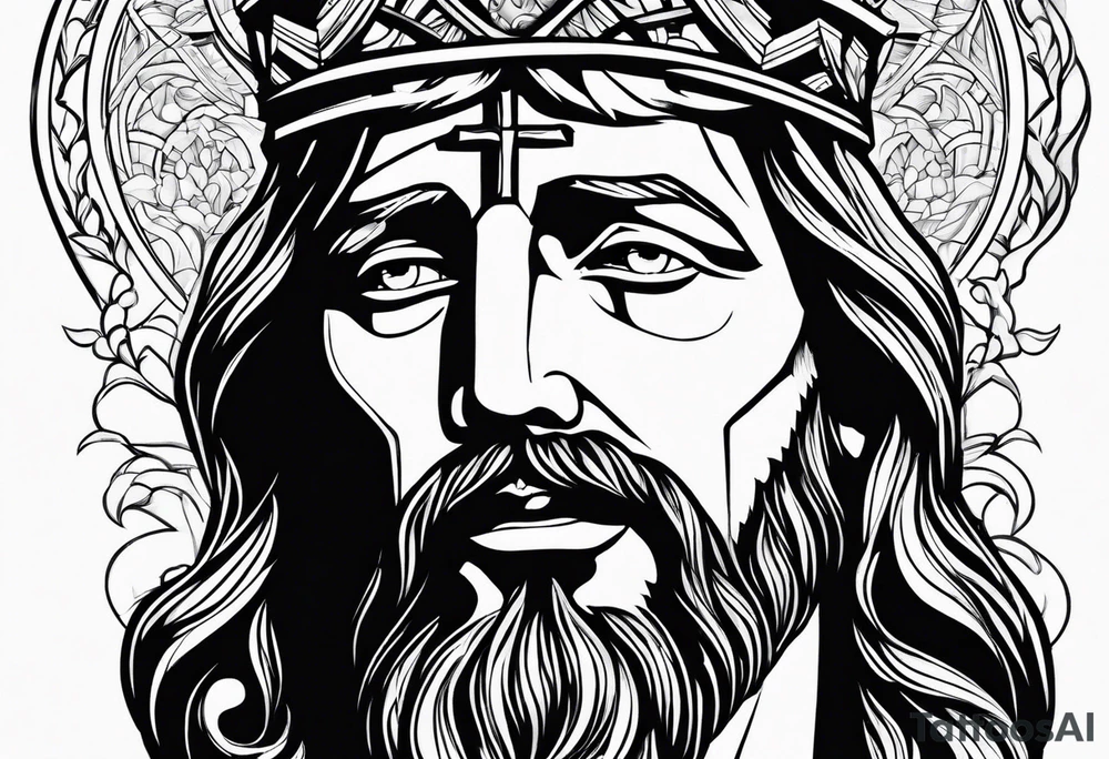 jesus tattoo idea