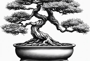 bonsai tree tattoo idea