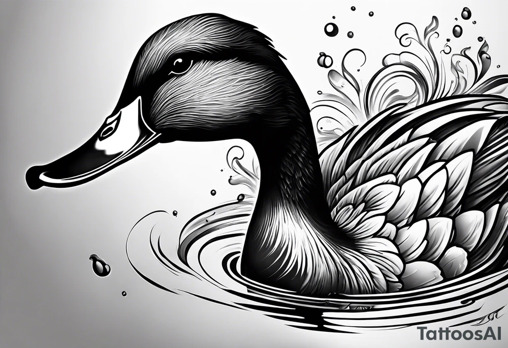 A duck tattoo idea