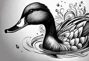A duck tattoo idea
