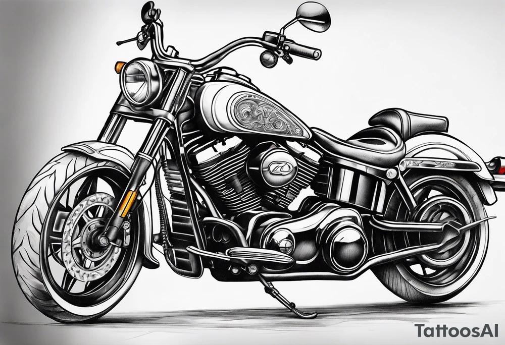 Motorcycle tattoo idea