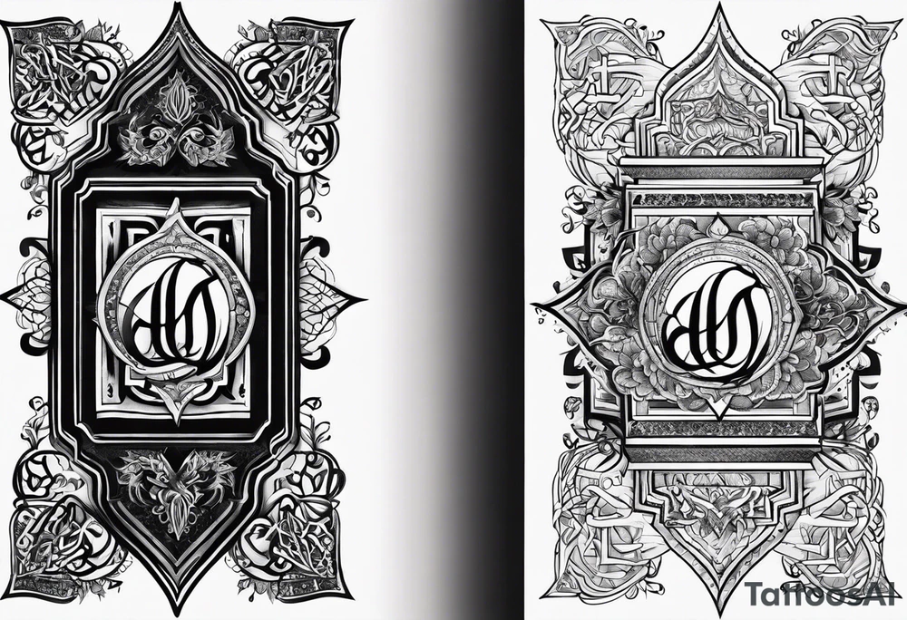 arabic writing tattoo idea