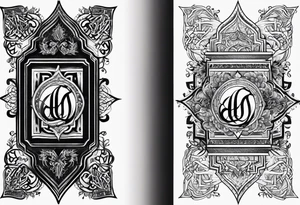 arabic writing tattoo idea