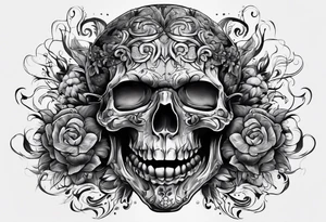 messy brain tattoo idea