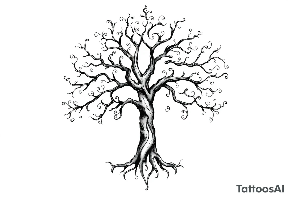 Irish family tree tattoo idea