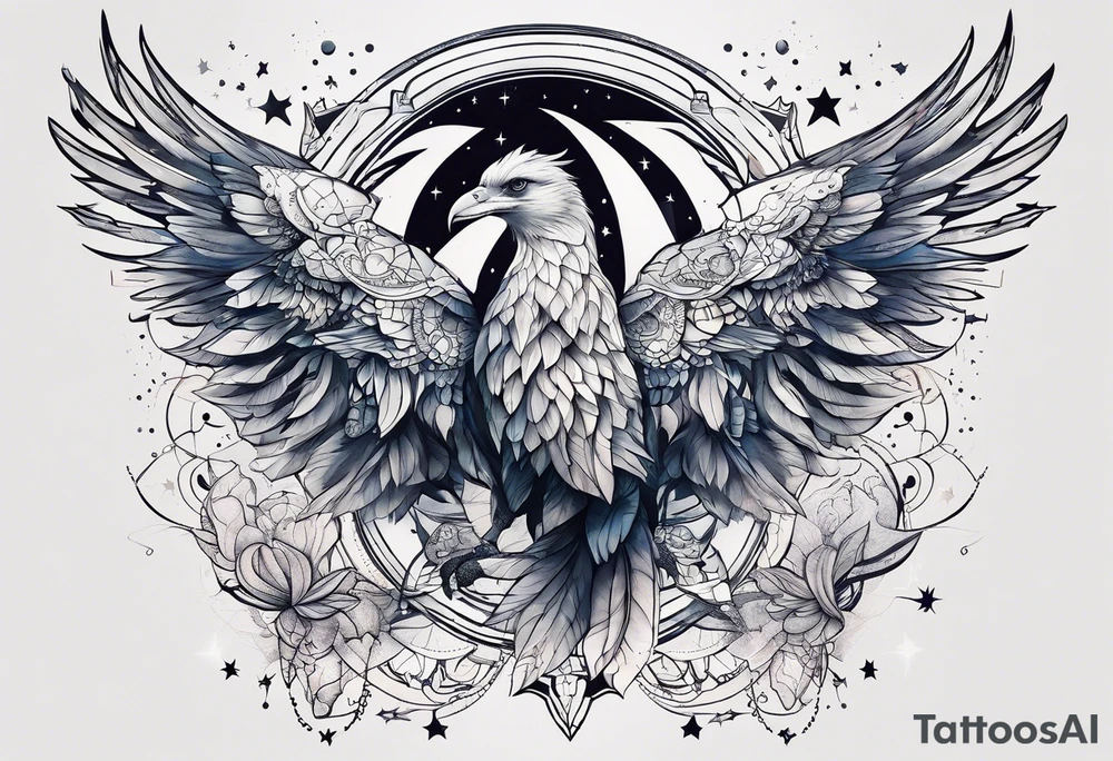 Constellation, animal tattoo idea
