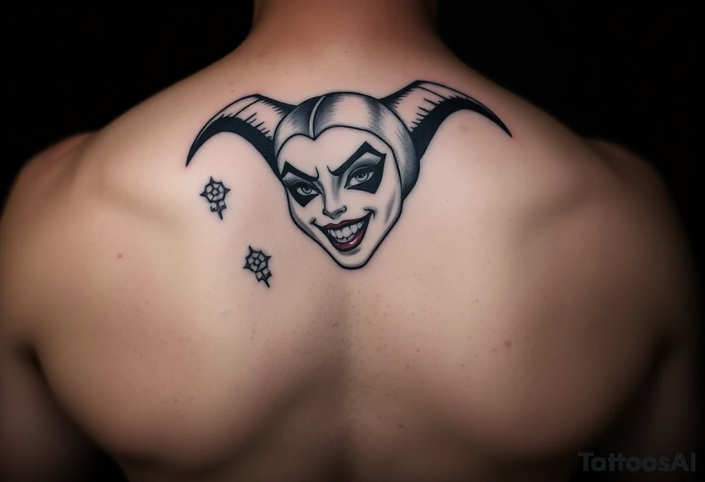 Property of Jray tag, Harley Quinn style, dark tattoo idea