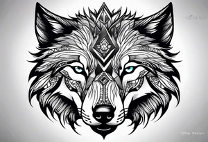wolf alpha tattoo idea