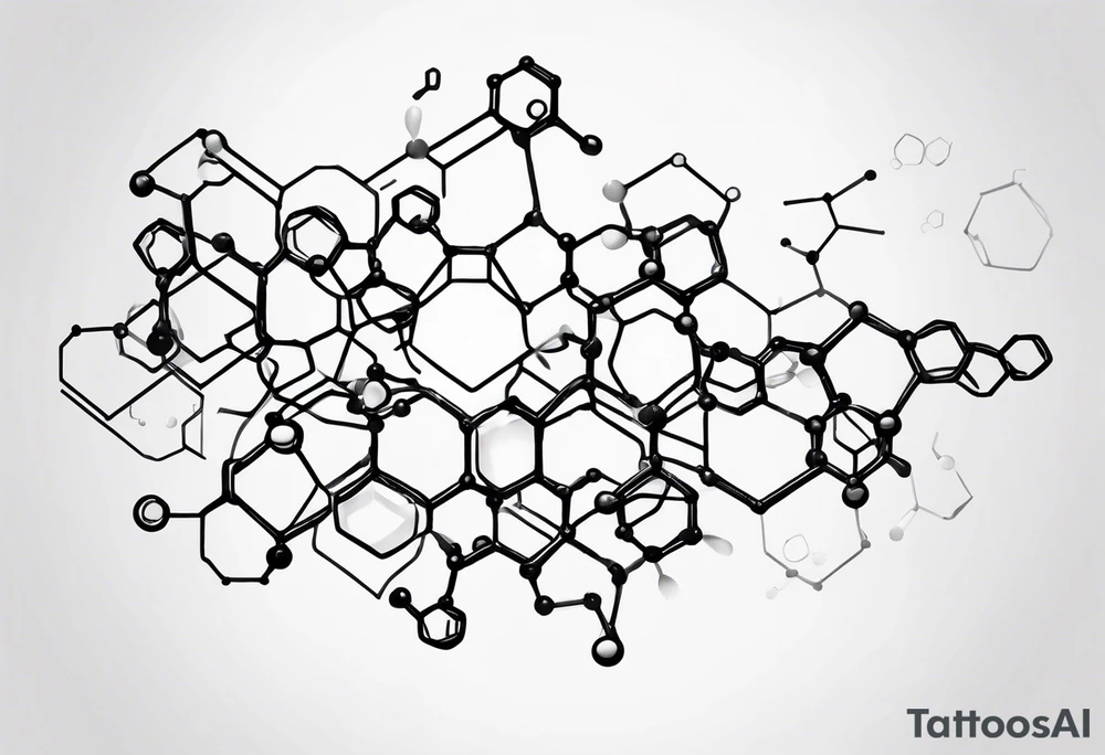 Chemistry adrenaline molecular structure tattoo idea