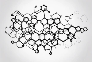 Chemistry adrenaline molecular structure tattoo idea
