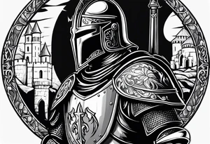 knight, crusader tattoo idea