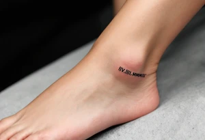 IV.III.MMIII in black and crimson ink wrapped around the wrist like a bracelet, symbolizing triplets’ birthday. tattoo idea