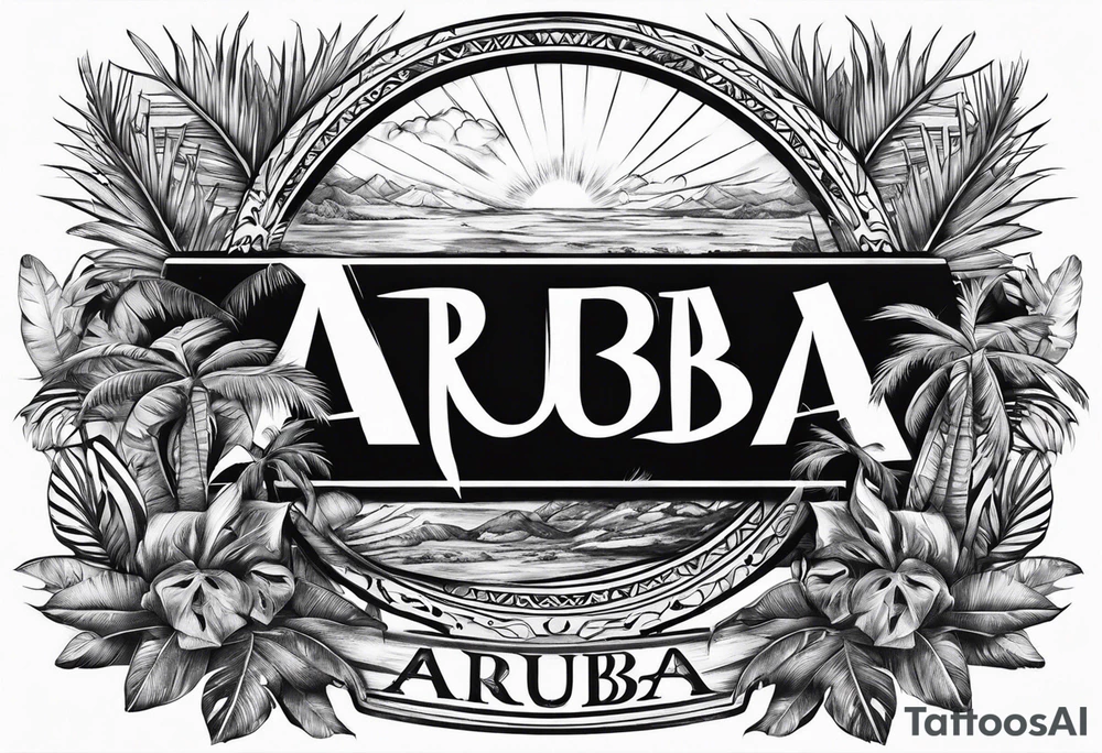 Aruba sign tattoo idea