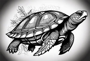 Tribal turtle tattoo idea