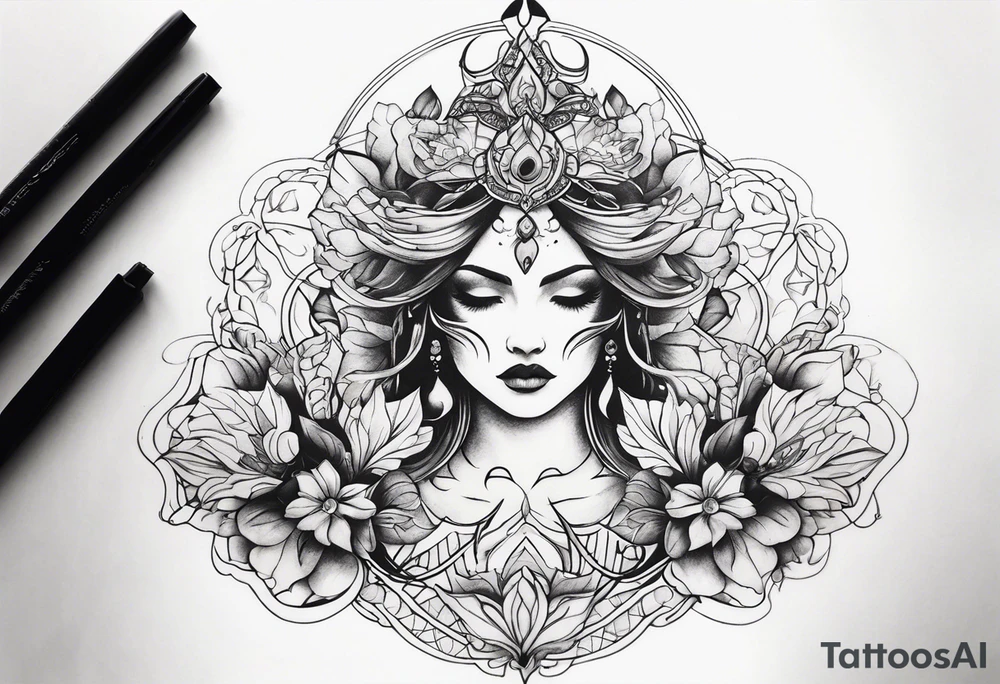 Ethereal Elegance tattoo idea