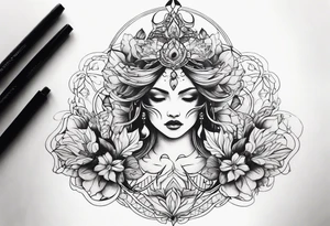 Ethereal Elegance tattoo idea