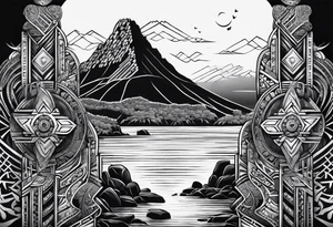 Croatiann tribal 
Giants Causeway 
Maori tattoo idea