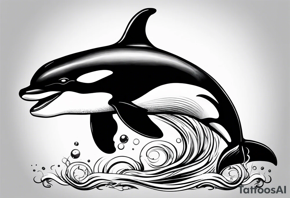 Orca tattoo idea