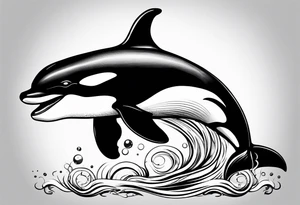Orca tattoo idea