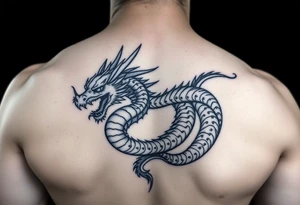 Power dragon tattoo idea