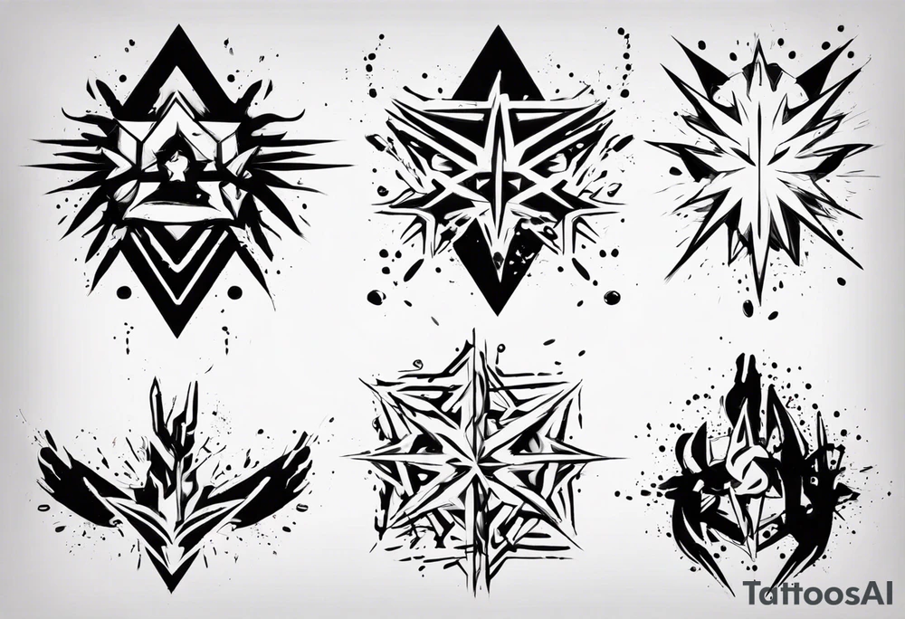 Paint splash tattoo idea