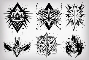 Paint splash tattoo idea