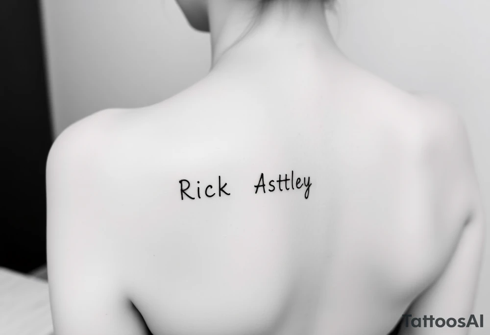 Rick Astley meme tattoo idea