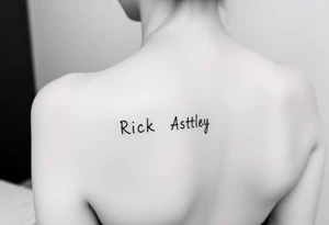 Rick Astley meme tattoo idea