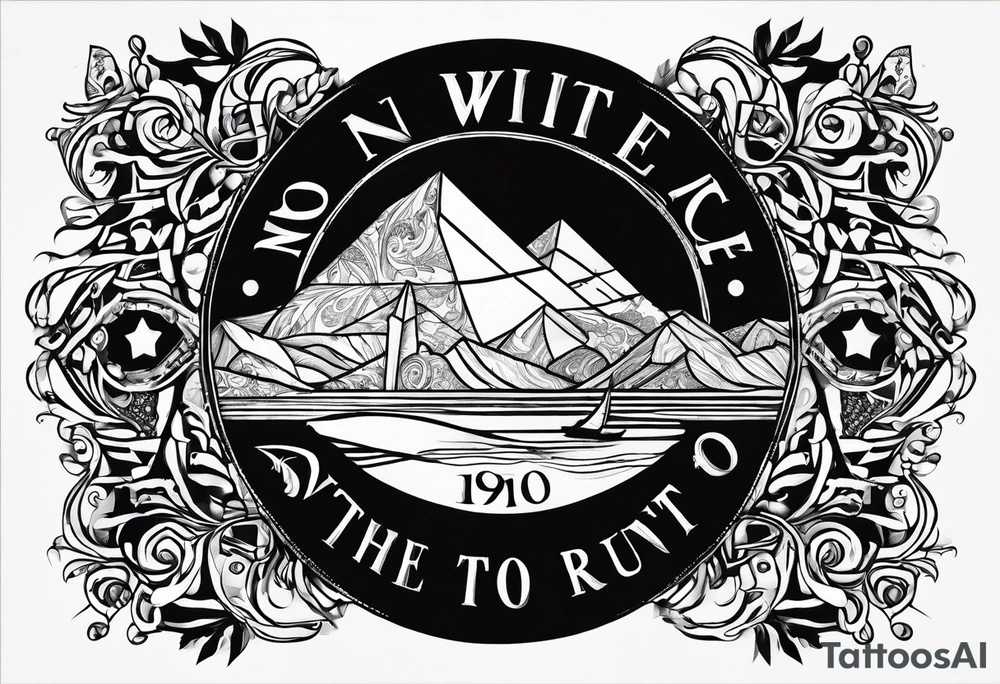 Write: no need to run after the time tattoo idea