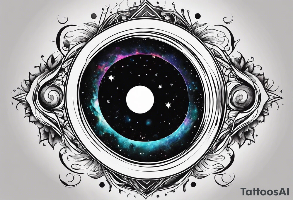 A black hole tattoo idea