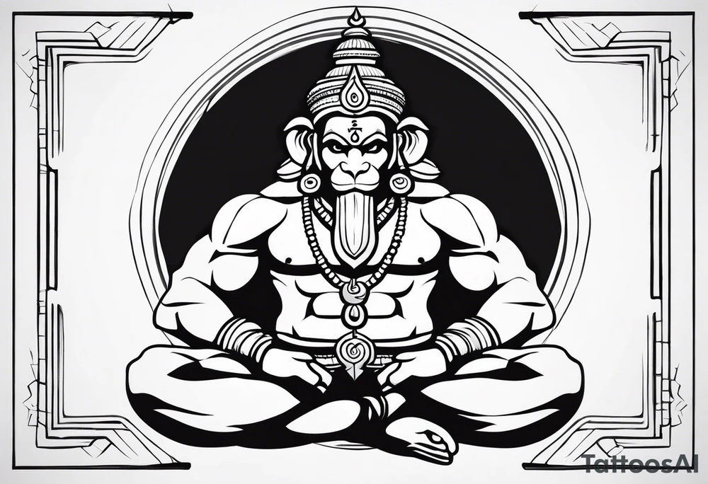 Lord hanuman tattoo idea