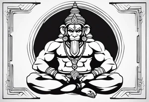 Lord hanuman tattoo idea