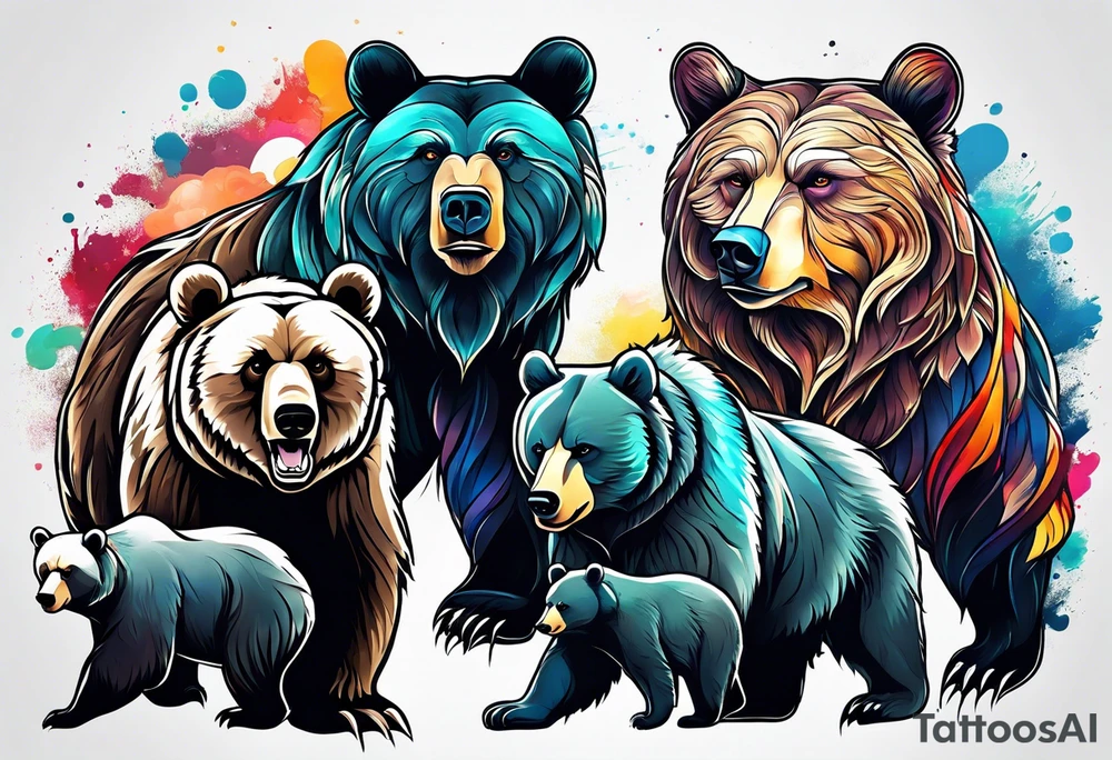 Bear Family tattoo idea