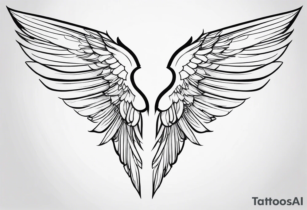 Wings but techno tattoo idea