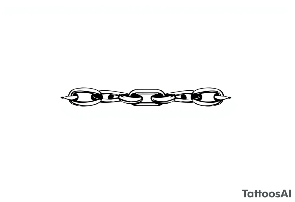 Chain tattoo idea