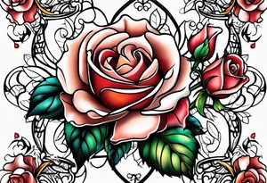 every rose has its thorn tattoo idea