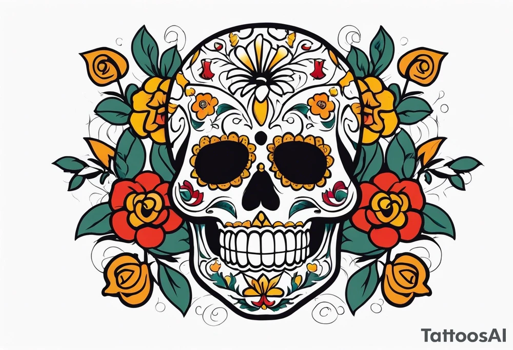 Dia de los muertes tattoo idea